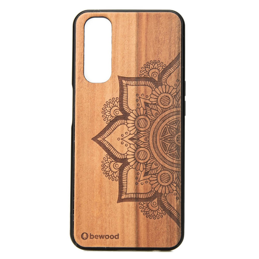 Drewniane Etui Realme 7 MANDALA JABŁOŃ (1)