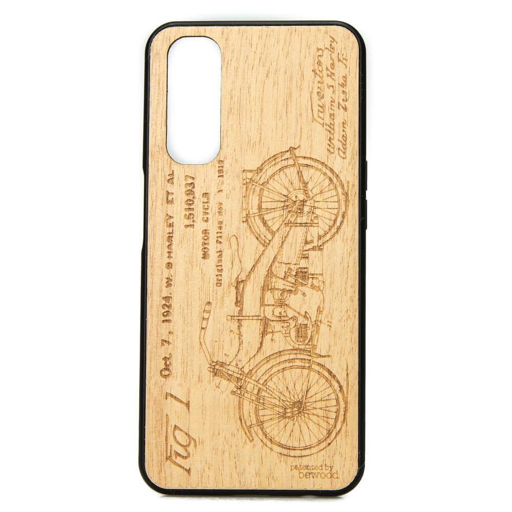 Drewniane Etui Realme 7 HARLEY PATENT ANIEGRE (1)