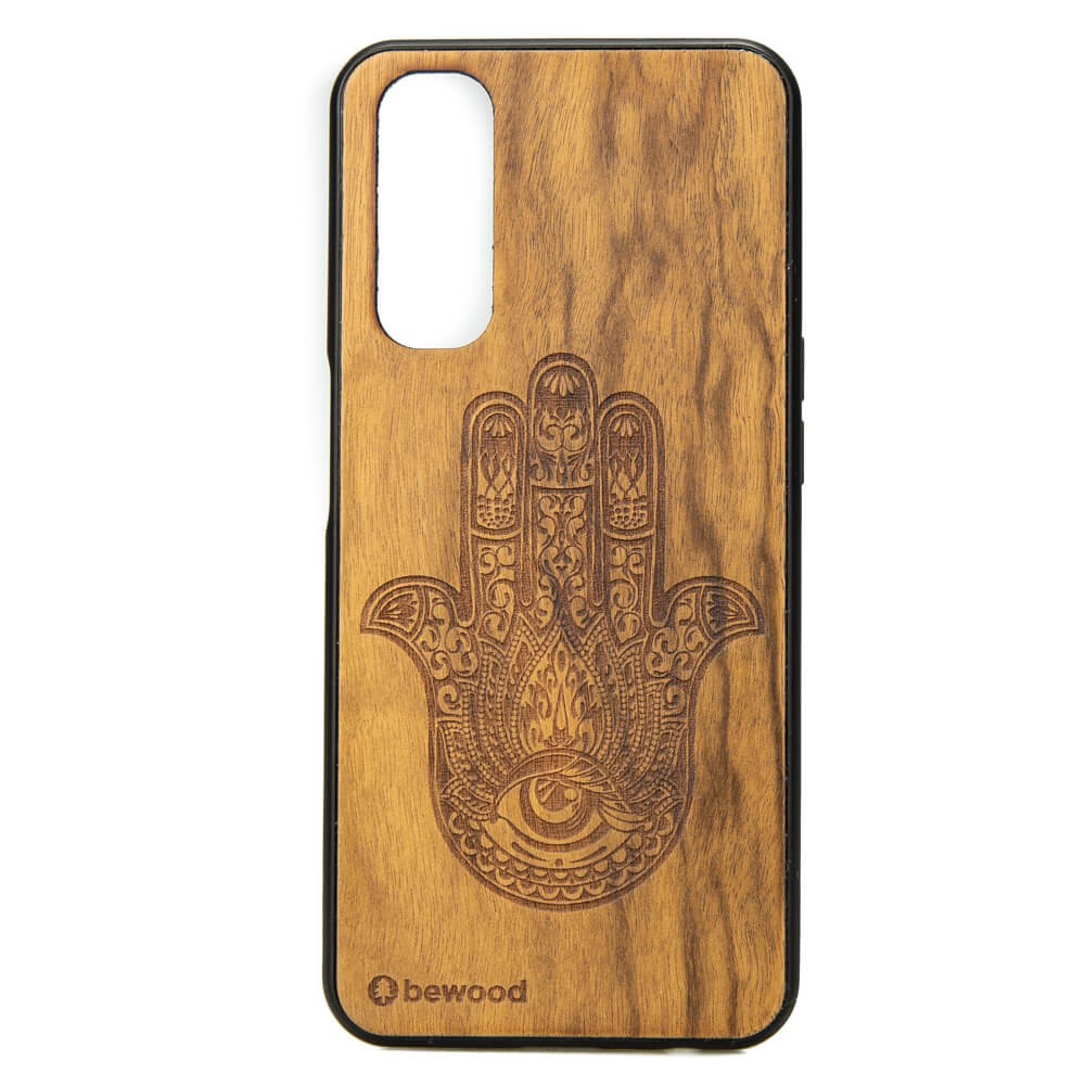 Drewniane Etui Realme 7 HAMSA IMBUIA (1)