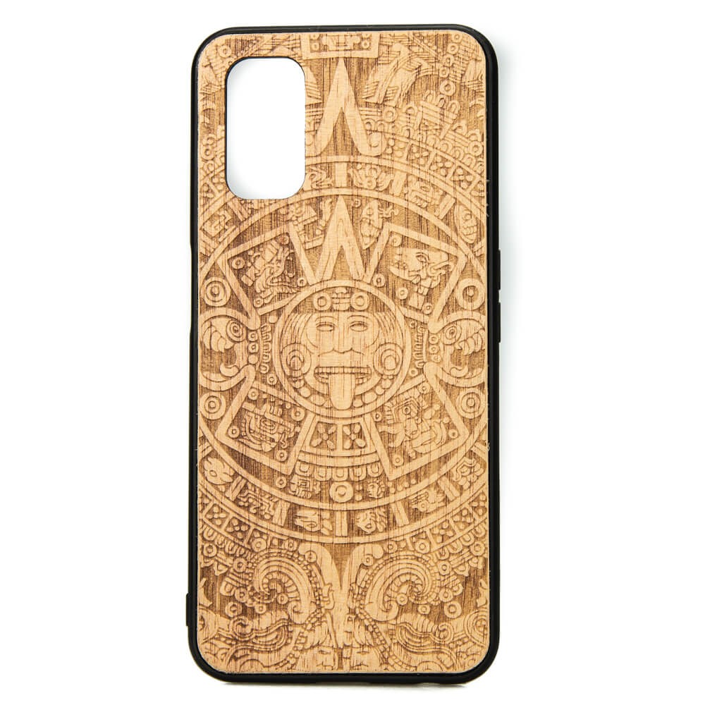 Drewniane Etui Realme 7 5G KALENDARZ AZTECKI ANIEGRE (1)