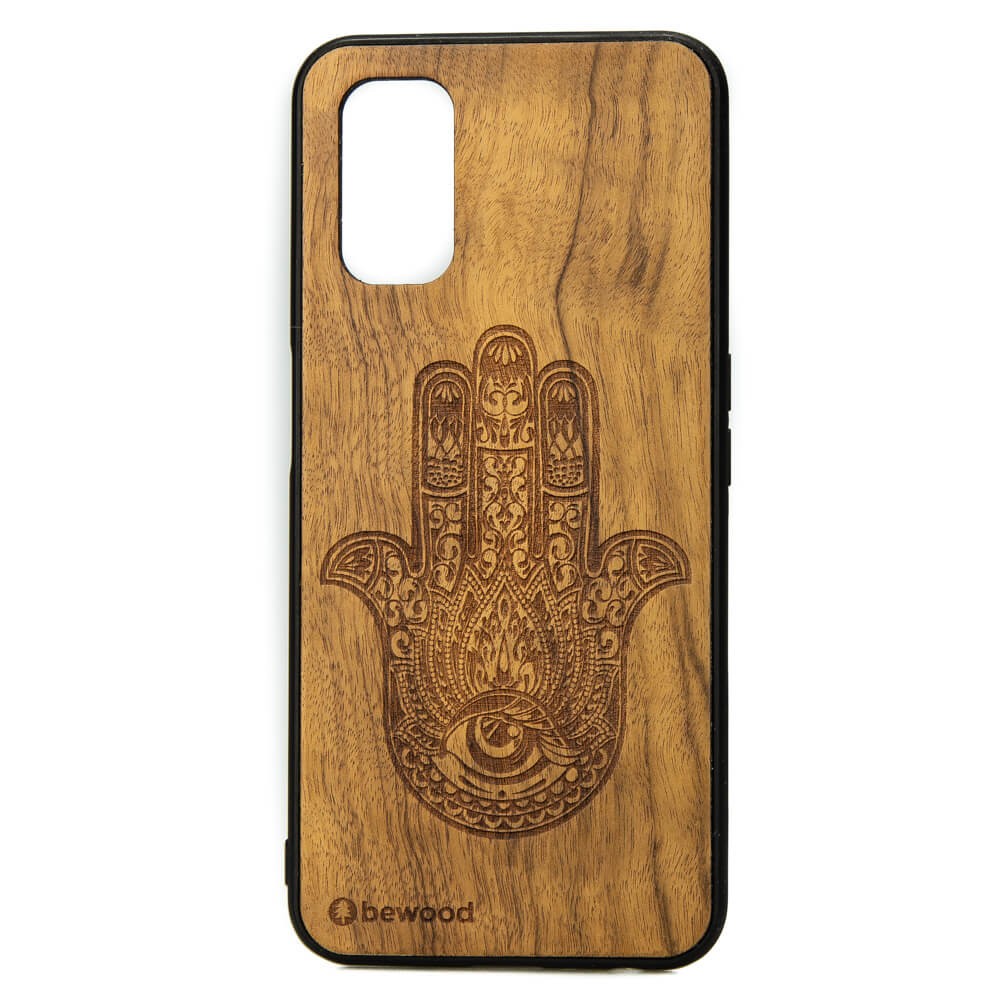 Drewniane Etui Realme 7 5G HAMSA IMBUIA (1)