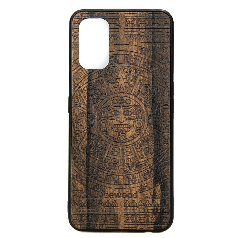 Realme 7 Pro Aztec Calendar Ziricote Wood Case (1)