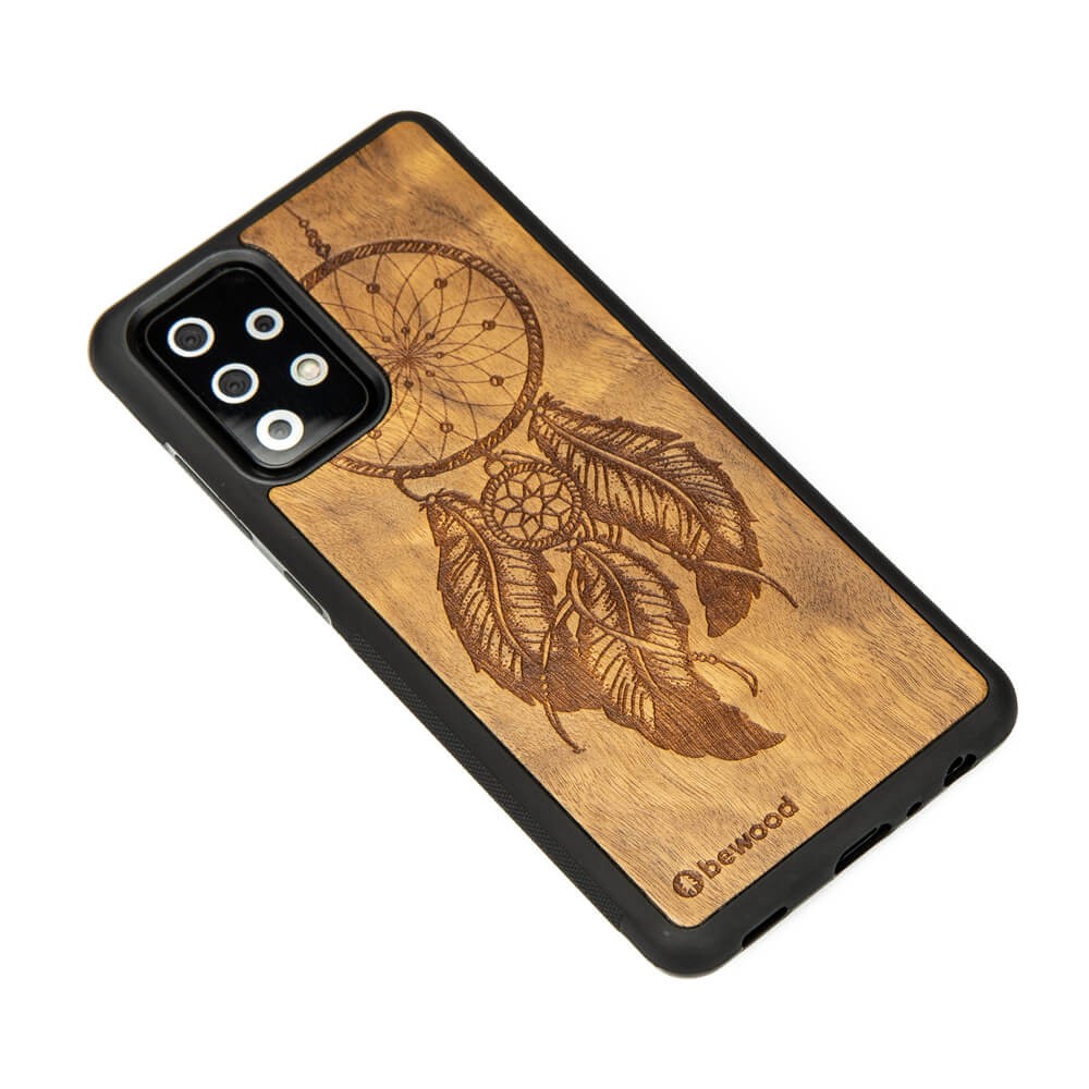 Drewniane Etui na Samsung Galaxy A52/A52s 5G ŁAPACZ SNÓW IMBUIA (2)