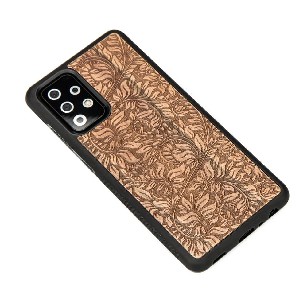 Drewniane Etui na Samsung Galaxy A72 5G LIŚCIE JABŁOŃ (2)