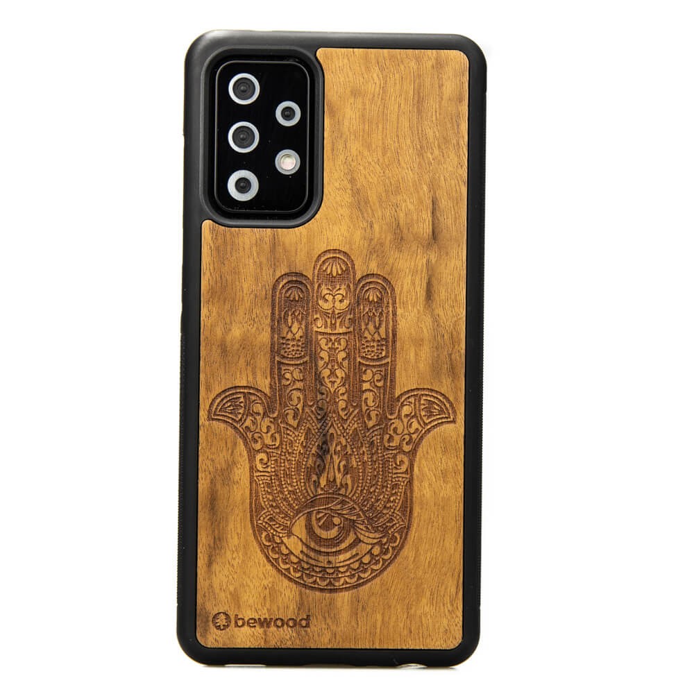Drewniane Etui na Samsung Galaxy A72 5G HAMSA IMBUIA (1)