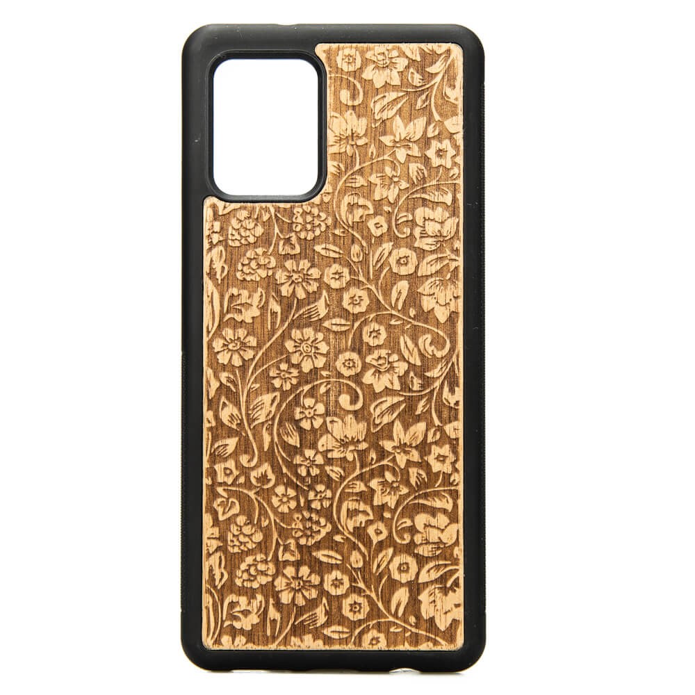Drewniane Etui na Samsung Galaxy A42 5G KWIATY POLNE ANIEGRE (1)