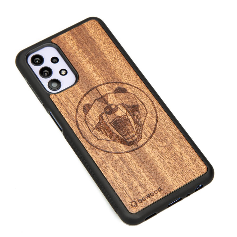 Drewniane Etui na Samsung Galaxy A32 5G NIEDŹWIEDŹ MERBAU (2)