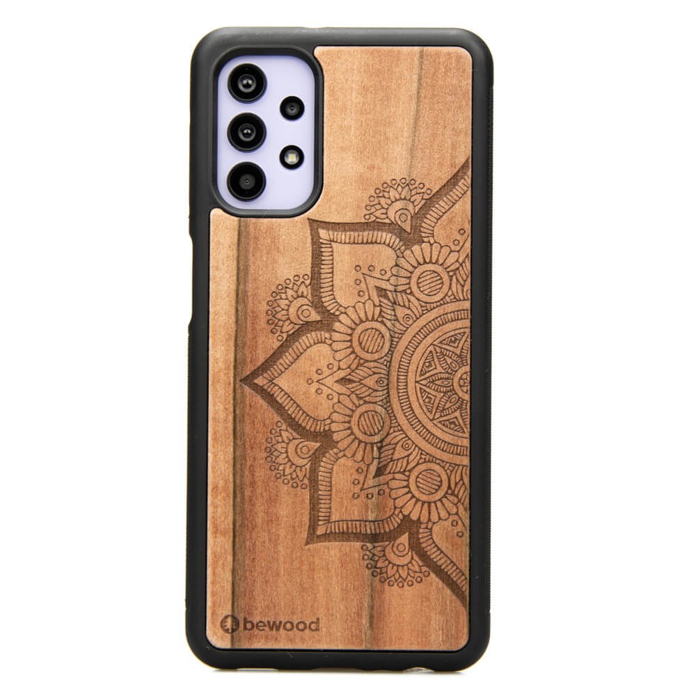Drewniane Etui na Samsung Galaxy A32 5G MANDALA JABŁOŃ (1)