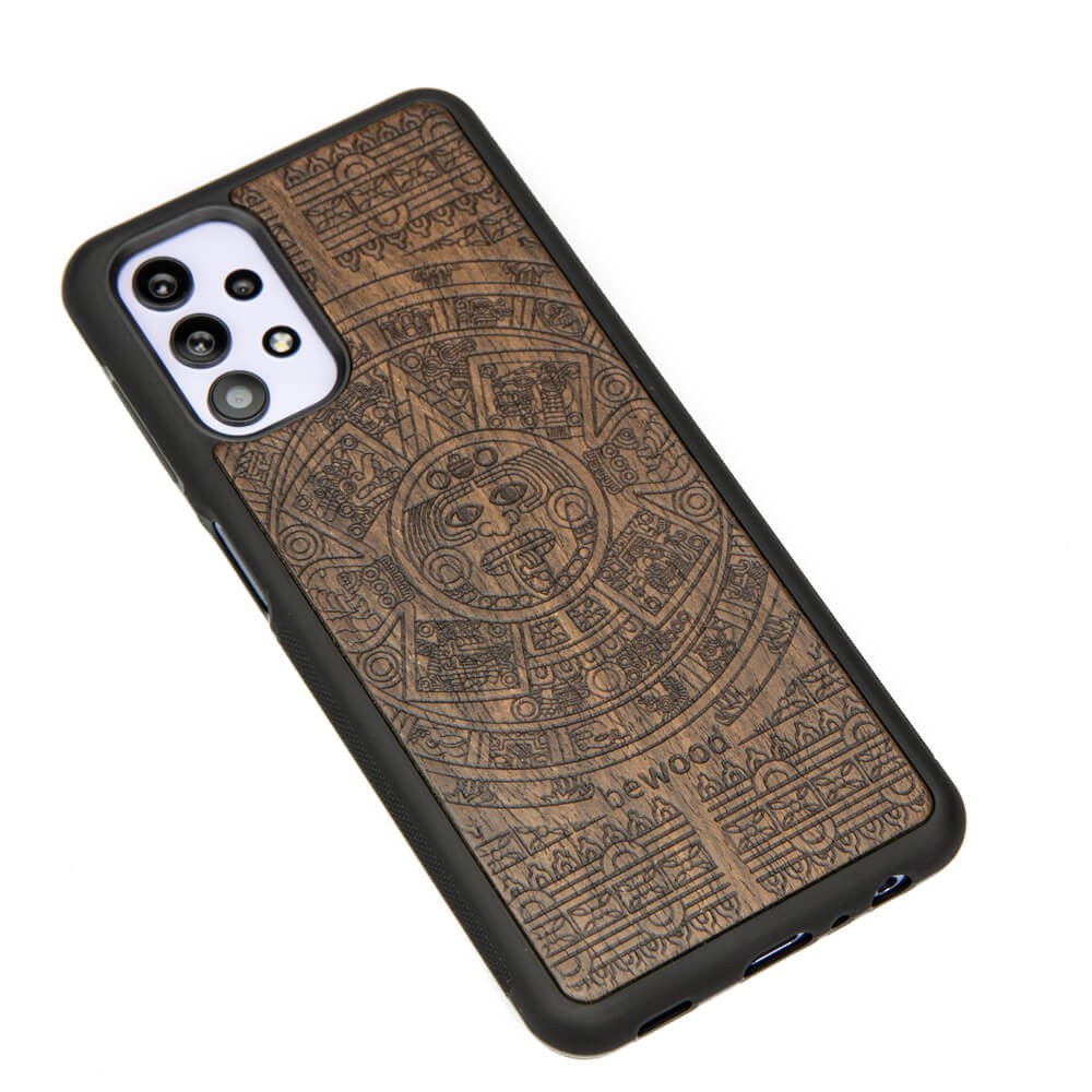 Drewniane Etui na Samsung Galaxy A32 5G KALENDARZ AZTECKI ZIRICOTE (2)