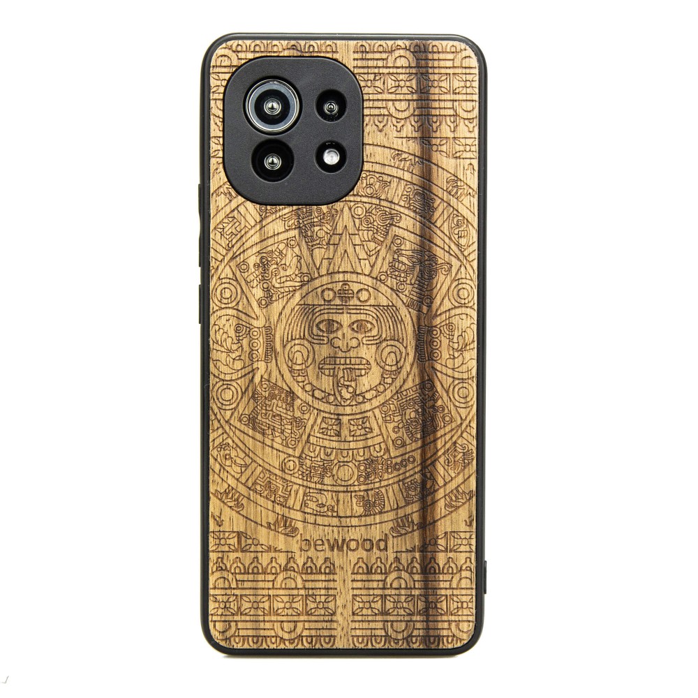 Drewniane Etui Xiaomi Mi 11 Lite / 5G / 5G NE KALENDARZ AZTECKI LIMBA (1)