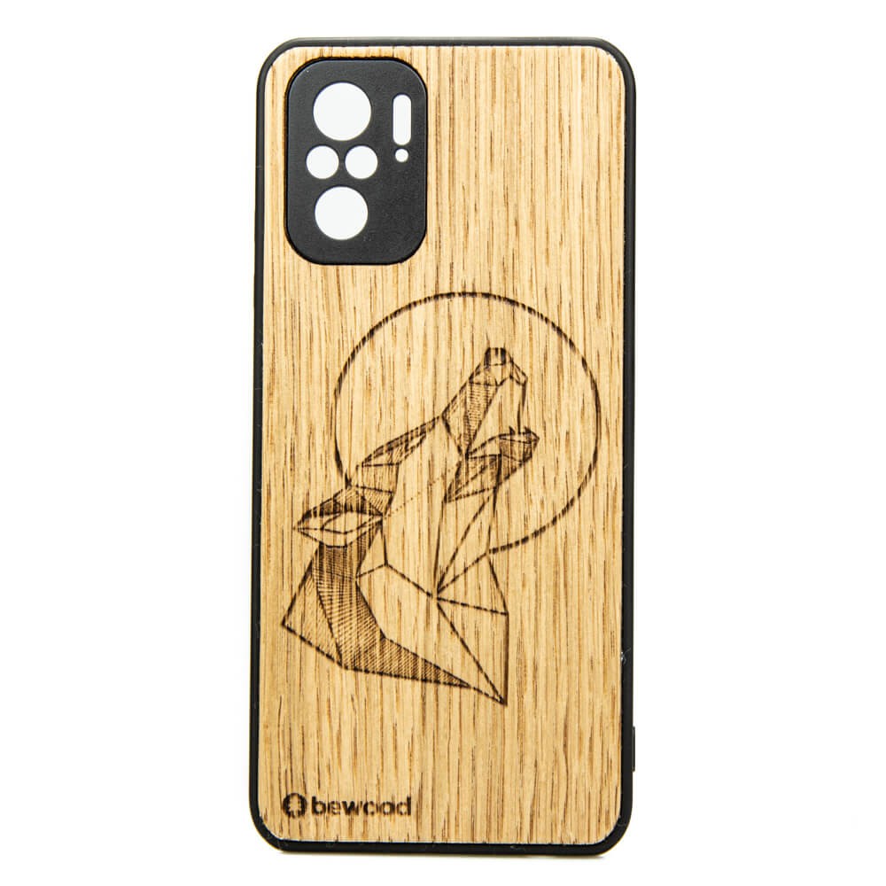 Drewniane Etui Xiaomi Redmi Note 10 WILK DĄB (1)