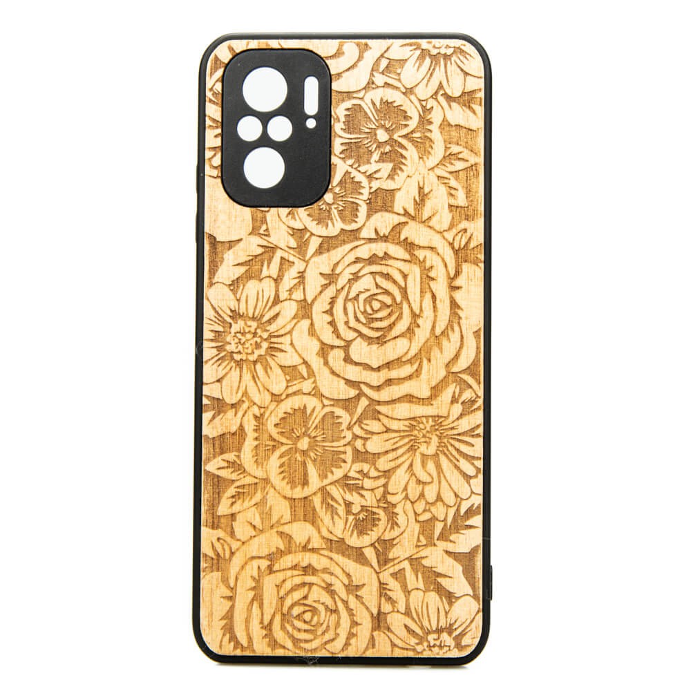 Drewniane Etui Xiaomi Redmi Note 10 RÓŻE ANIEGRE (1)