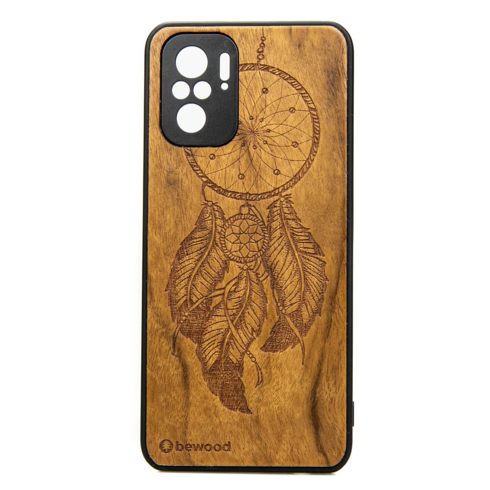Drewniane Etui Xiaomi Redmi Note 10 ŁAPACZ SNÓW IMBUIA (1)