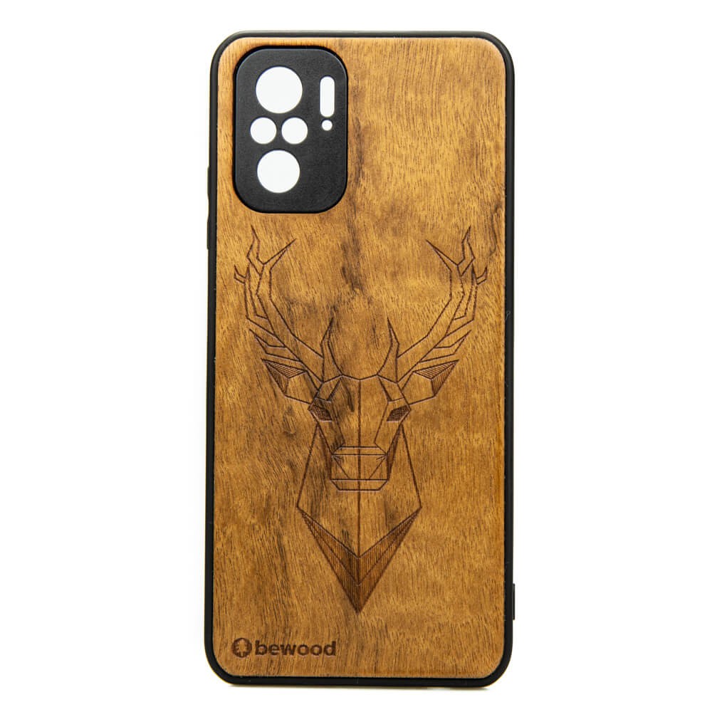 Drewniane Etui Xiaomi Redmi Note 10 JELEŃ IMBUIA (1)