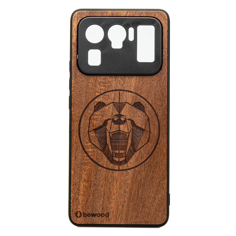 Drewniane Etui Xiaomi Mi 11 Ultra NIEDŹWIEDŹ MERBAU (1)