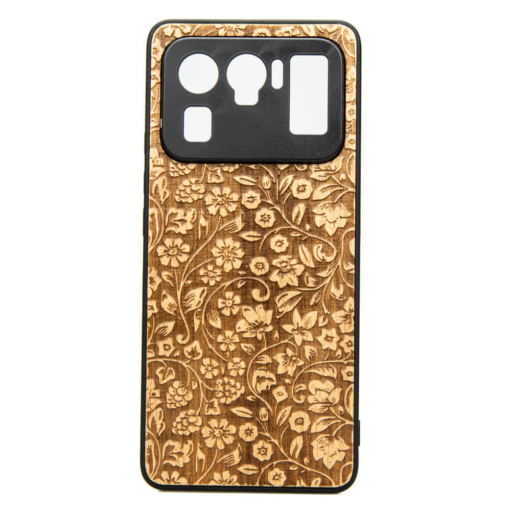 Drewniane Etui Xiaomi Mi 11 Ultra KWIATY POLNE ANIEGRE (1)