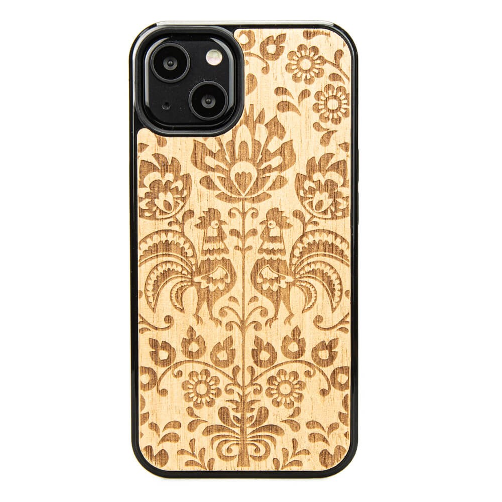 Drewniane Etui na iPhone 13 POLSKI FOLK ANIEGRE (1)