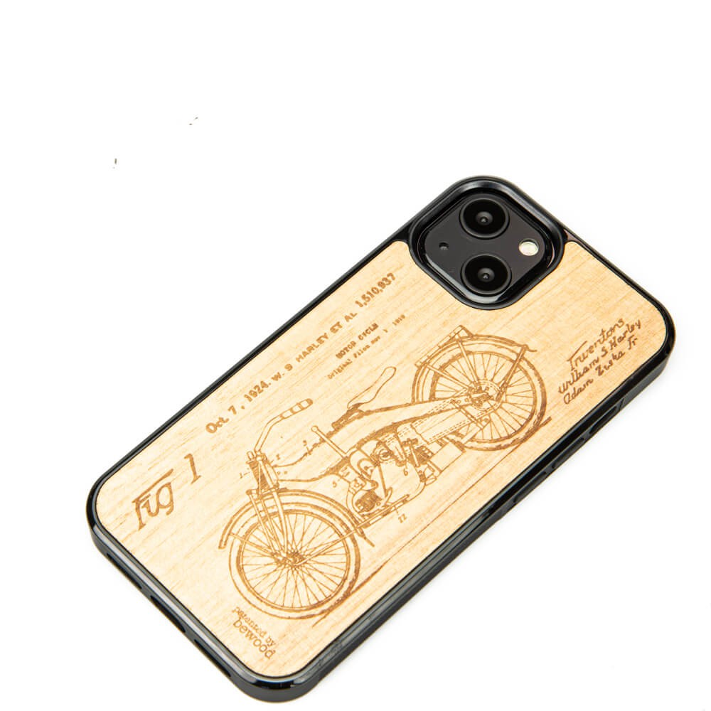 Drewniane Etui na iPhone 13 HARLEY PATENT ANIEGRE (2)