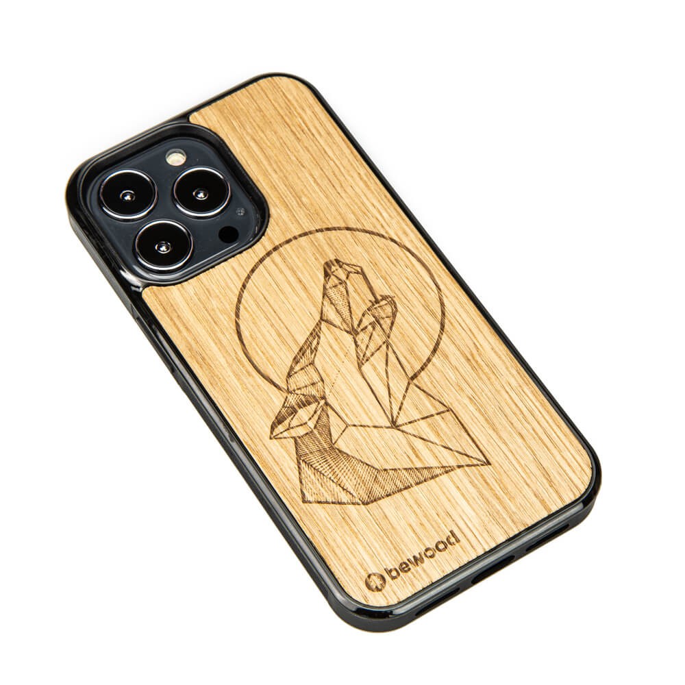 Drewniane Etui na iPhone 13 Pro WILK DĄB (2)