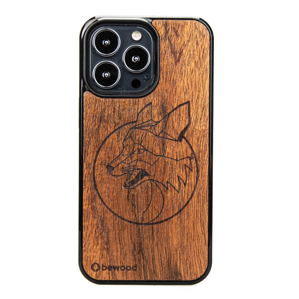 Drewniane Etui na iPhone 13 Pro LIS MERBAU (1)