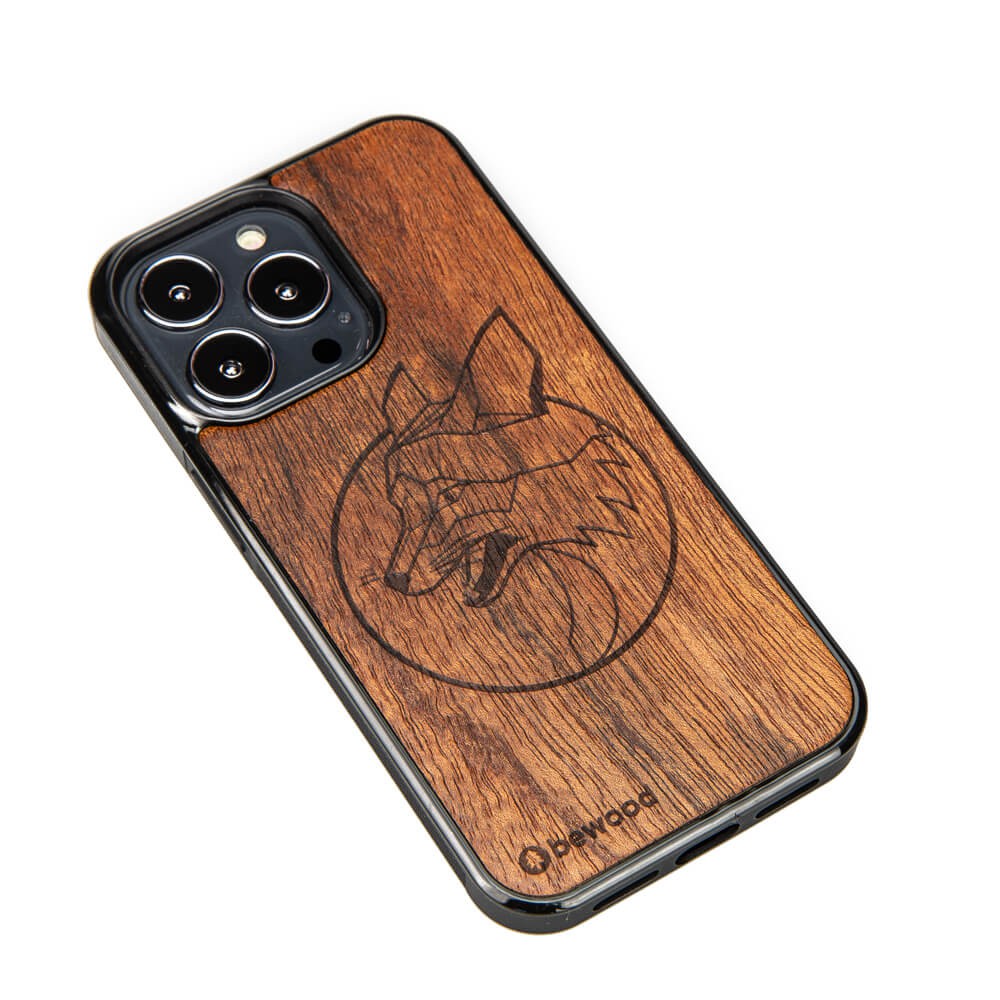 Drewniane Etui na iPhone 13 Pro LIS MERBAU (2)