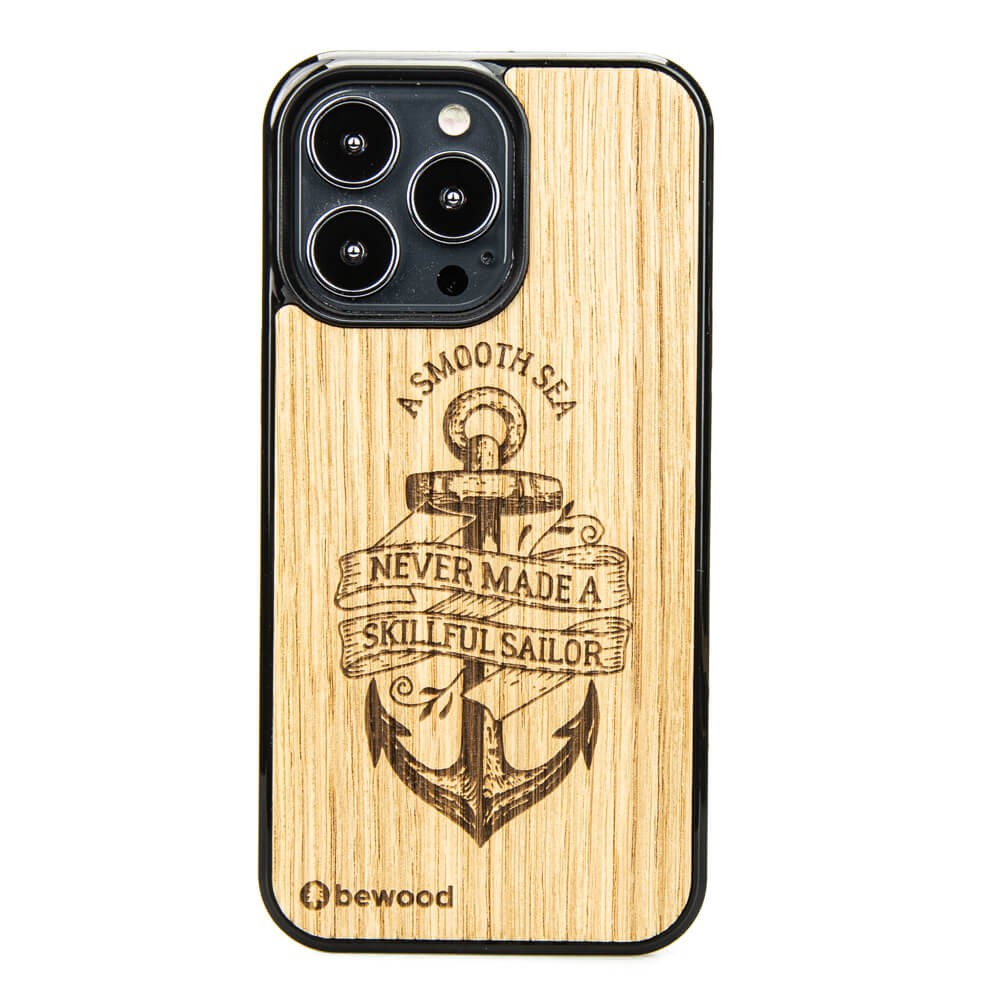 Drewniane Etui na iPhone 13 Pro KOTWICA DĄB (1)