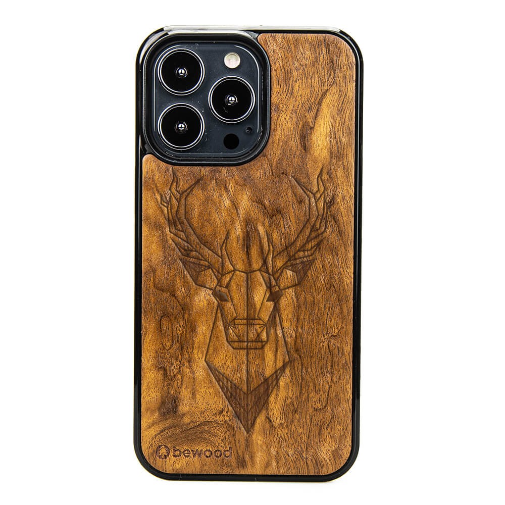 Apple iPhone 13 Pro Deer Imbuia Wood Case (1)