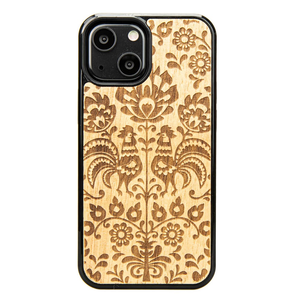 Drewniane Etui na iPhone 13 Mini POLSKI FOLK ANIEGRE (1)