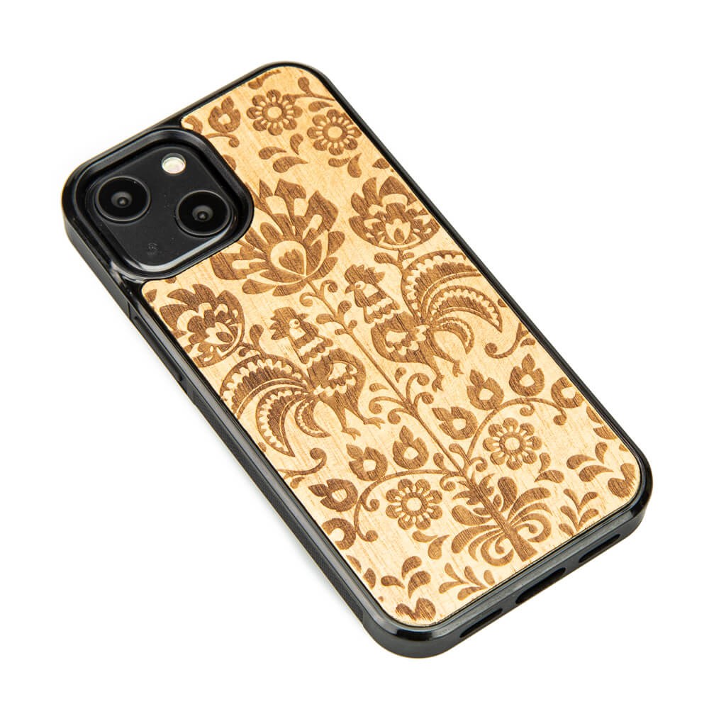 Drewniane Etui na iPhone 13 Mini POLSKI FOLK ANIEGRE (2)