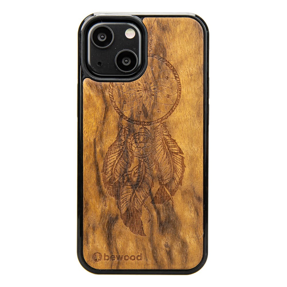 Drewniane Etui na iPhone 13 Mini ŁAPACZ SNÓW IMBUIA (1)
