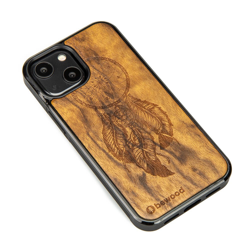 Drewniane Etui na iPhone 13 Mini ŁAPACZ SNÓW IMBUIA (2)
