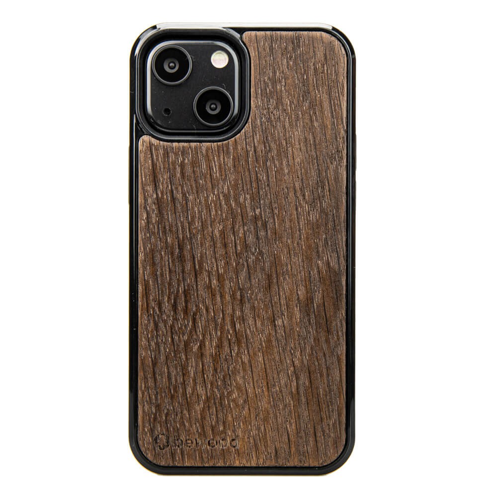 Drewniane Etui na iPhone 13 Mini DĄB WĘDZONY (1)