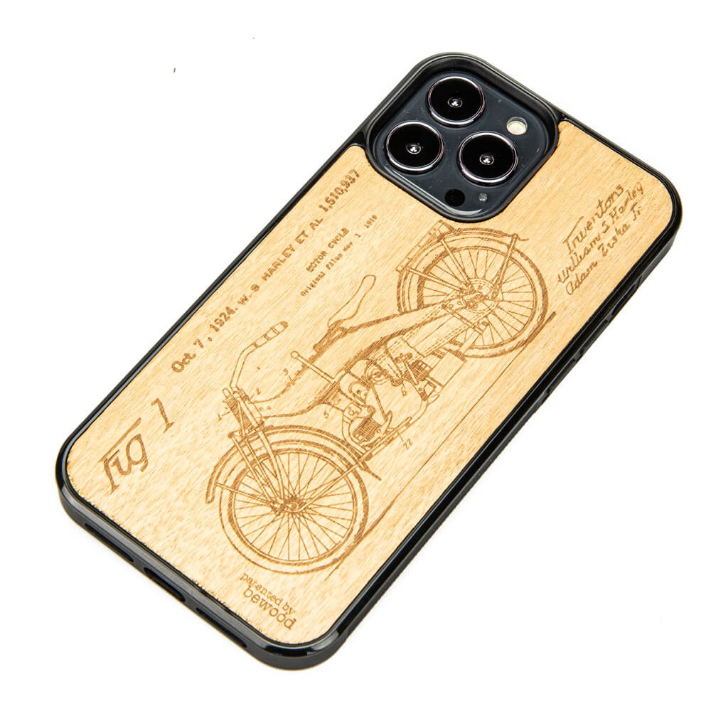Drewniane Etui na iPhone 13 Pro Max HARLEY PATENT ANIEGRE (2)