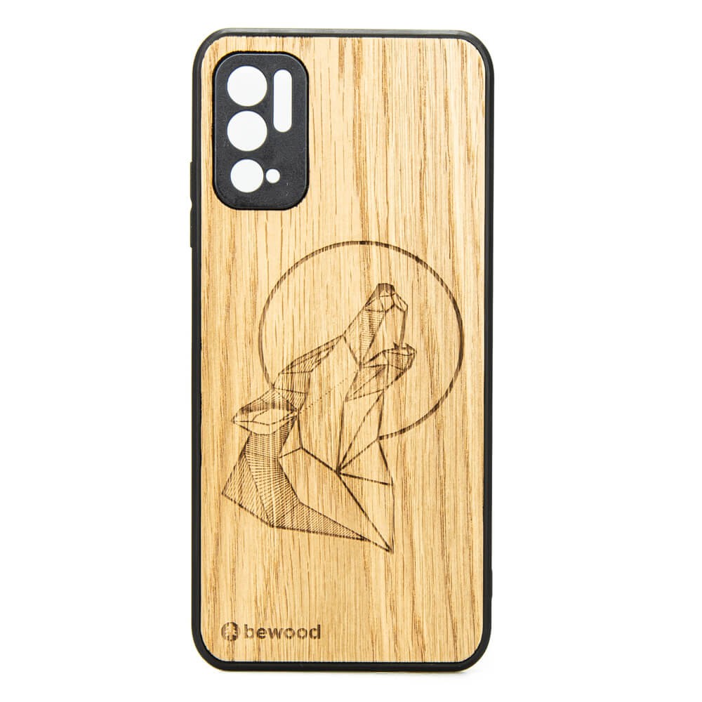 Drewniane Etui Xiaomi Redmi Note 10 5G WILK DĄB (1)