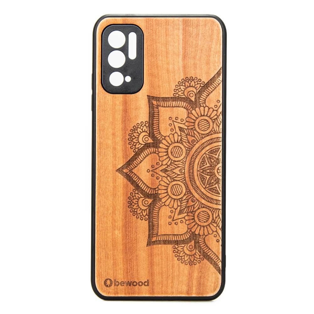 Drewniane Etui Xiaomi Redmi Note 10 5G MANDALA JABŁOŃ (1)