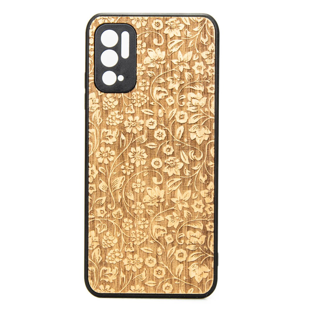 Drewniane Etui Xiaomi Redmi Note 10 5G KWIATY POLNE ANIEGRE (1)
