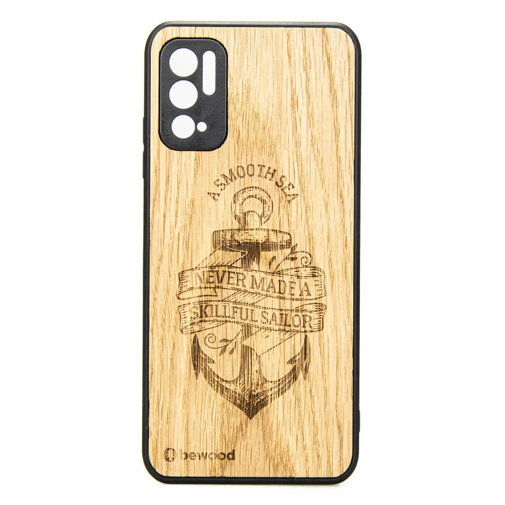 Drewniane Etui Xiaomi Redmi Note 10 5G KOTWICA DĄB (1)