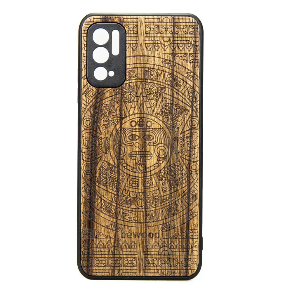 Drewniane Etui Xiaomi Redmi Note 10 5G KALENDARZ AZTECKI LIMBA (1)