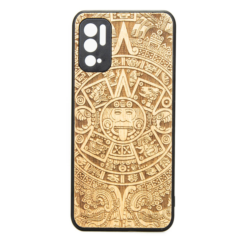 Xiaomi Redmi Note 10 5G Aztec Calendar Anigre Wood Case (1)