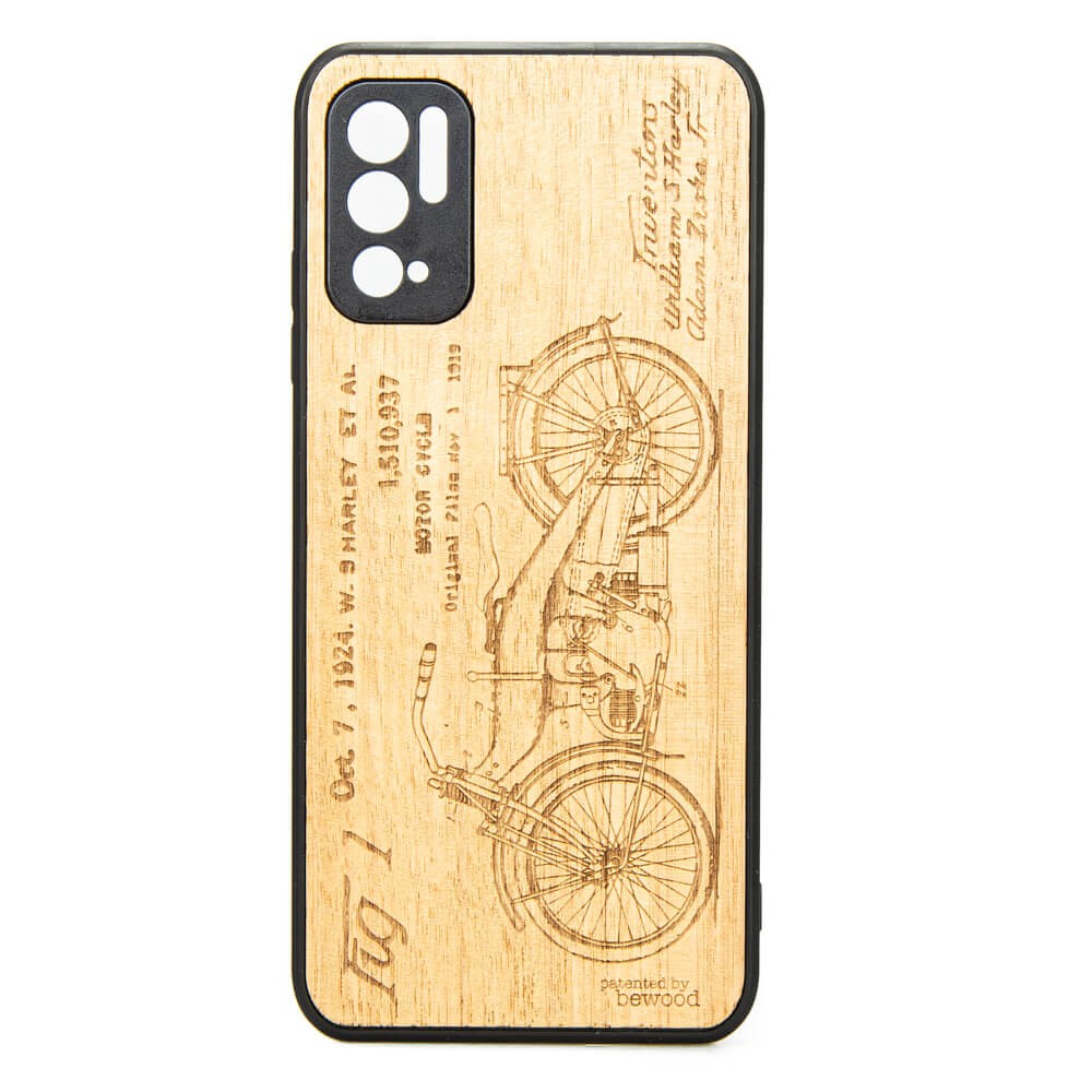 Drewniane Etui Xiaomi Redmi Note 10 5G HARLEY PATENT ANIEGRE (1)