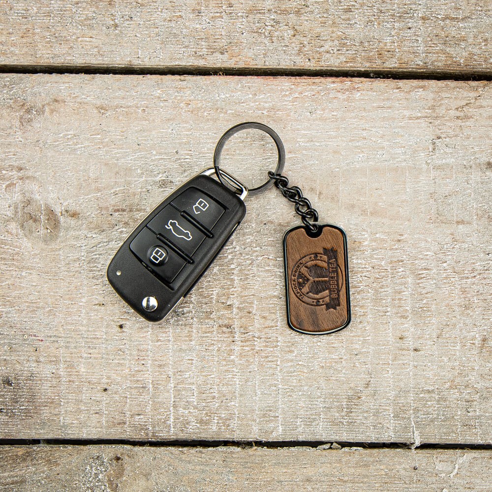 Personalizowany Brelok Bewood - Twoje Logo - Czarny (4)