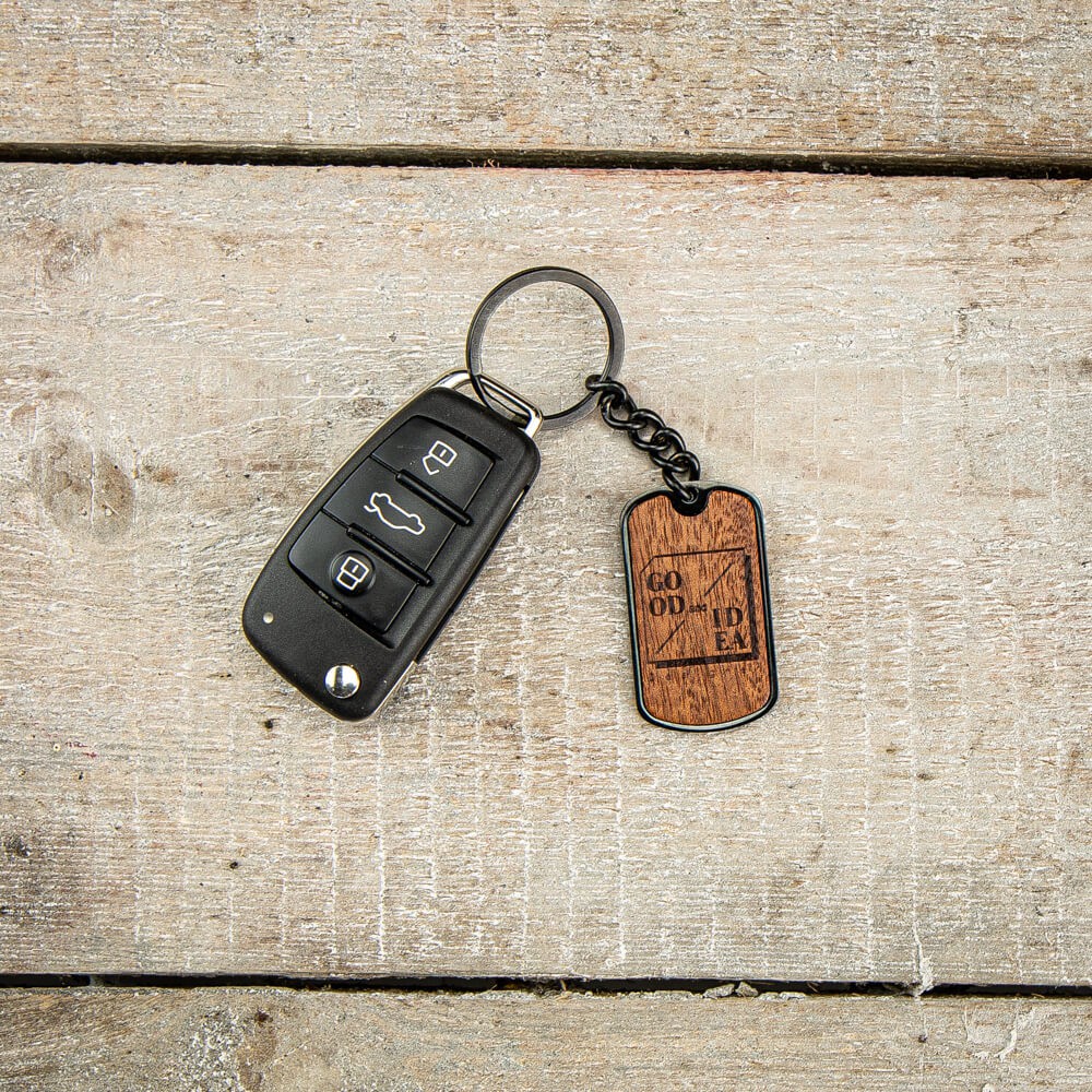 Personalizowany Brelok Bewood - Twoje Logo - Czarny (5)