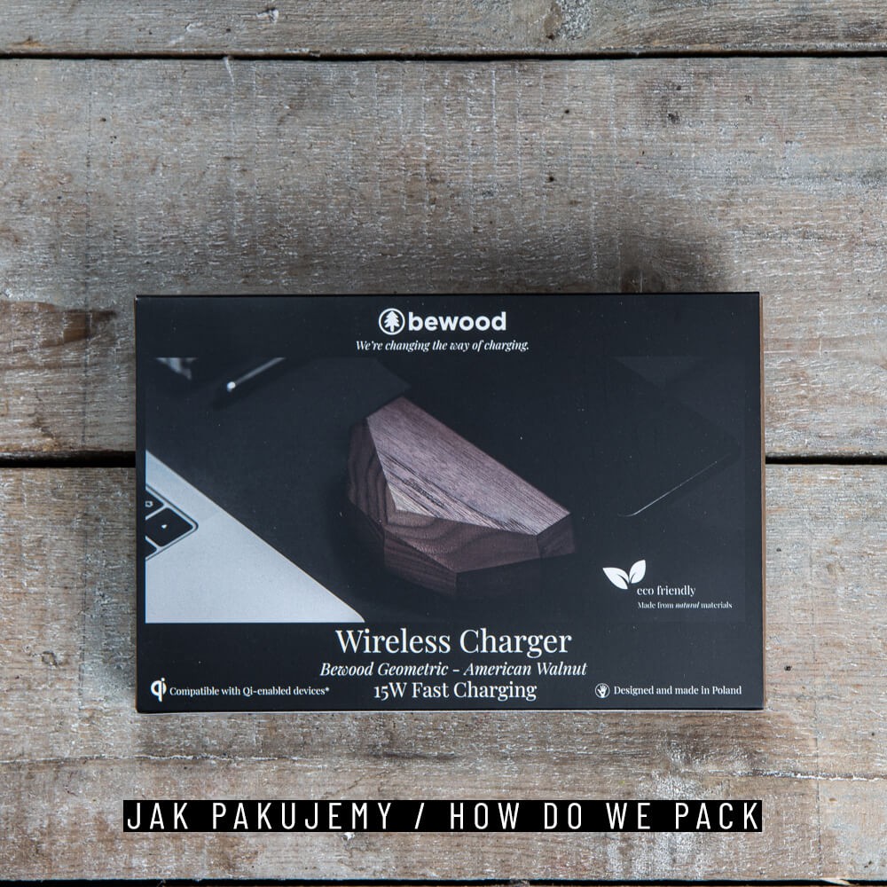 Ładowarka indukcyjna Bewood Geometryczna QI 15W Orzech (11)