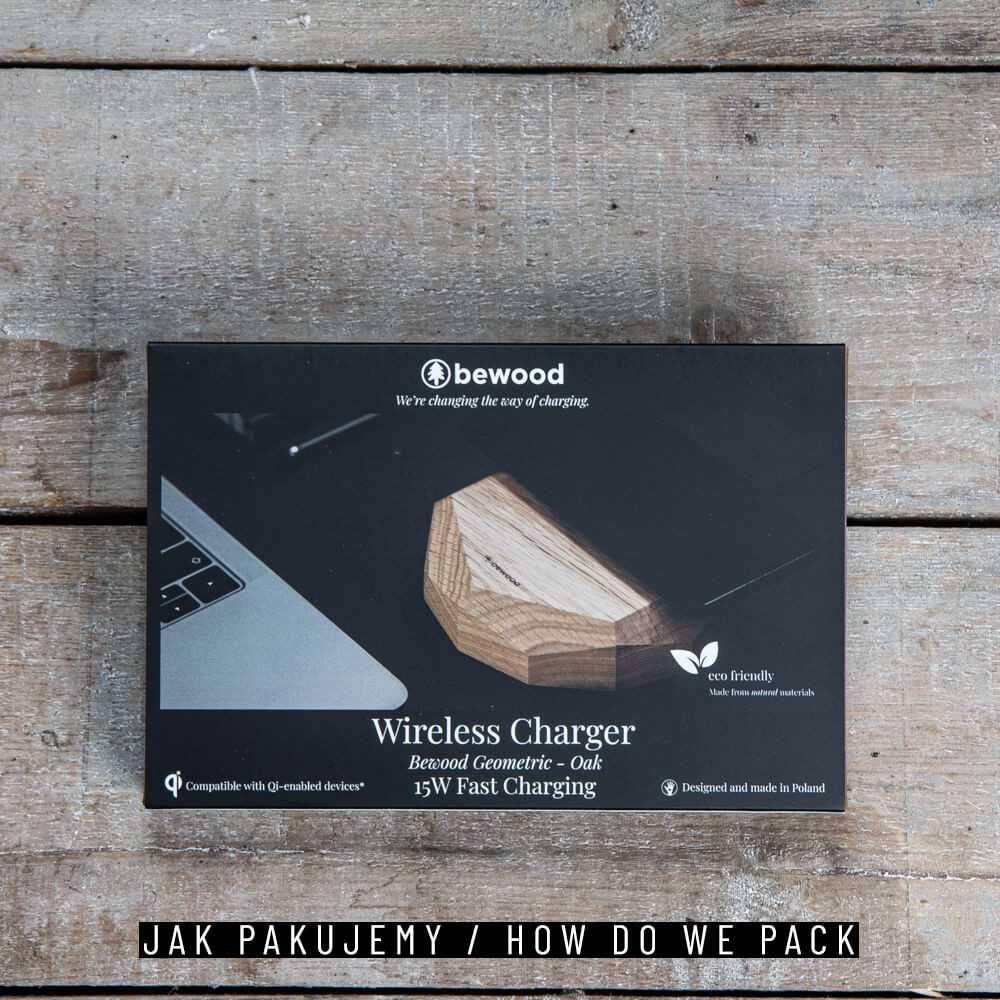 Ładowarka indukcyjna Bewood Geometryczna QI 15W Dąb (11)