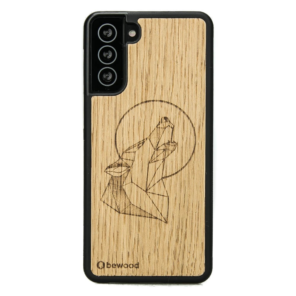 Drewniane Etui na Samsung Galaxy S21 FE WILK DĄB (1)