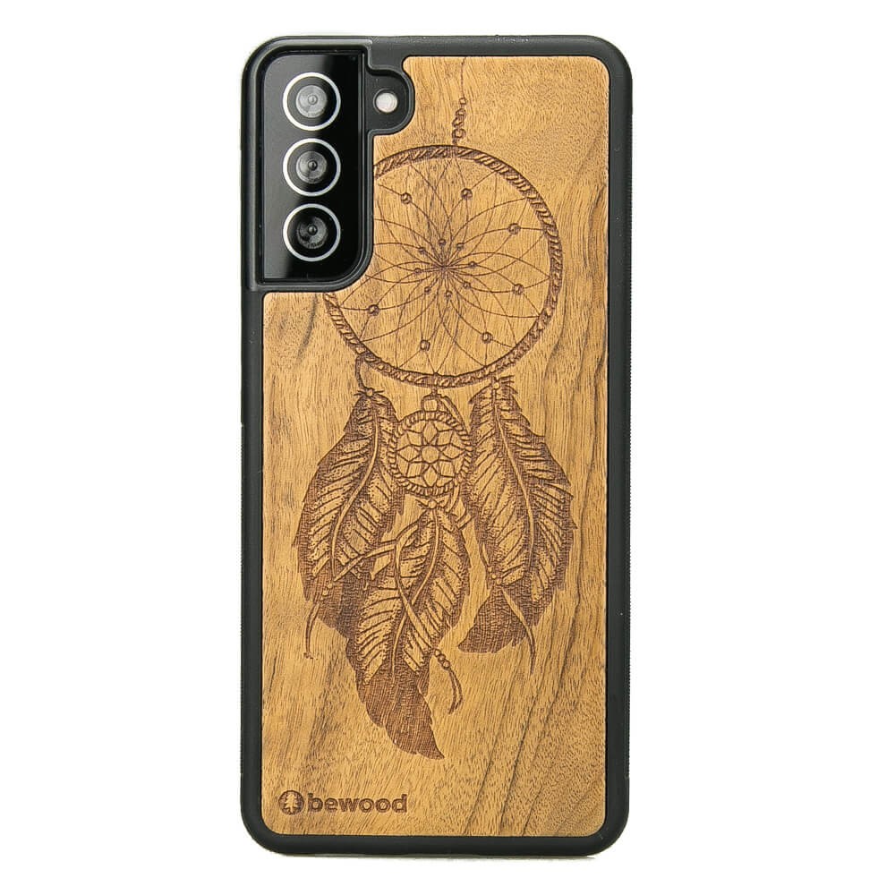 Samsung Galaxy S21 FE Dreamcatcher Imbuia Wood Case (1)