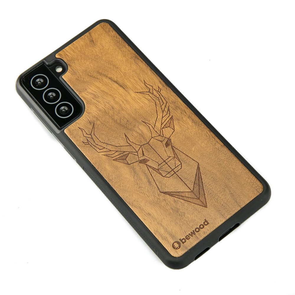 Drewniane Etui na Samsung Galaxy S21 FE JELEŃ IMBUIA (2)