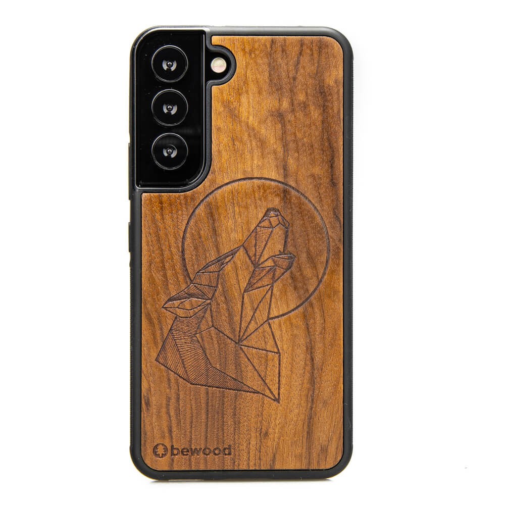 Samsung Galaxy S22 Wolf Imbuia Wood Case (1)