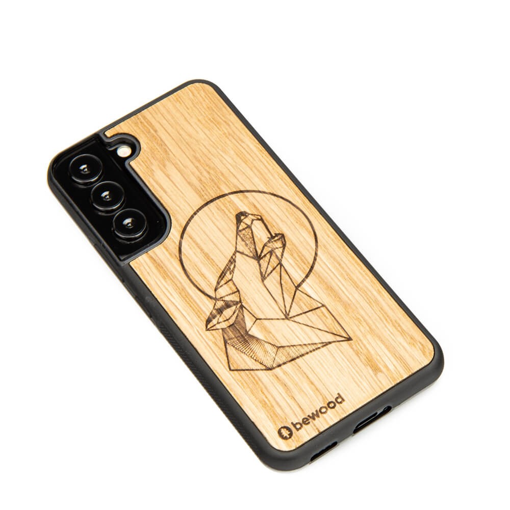 Drewniane Etui na Samsung Galaxy S22 WILK DĄB (2)