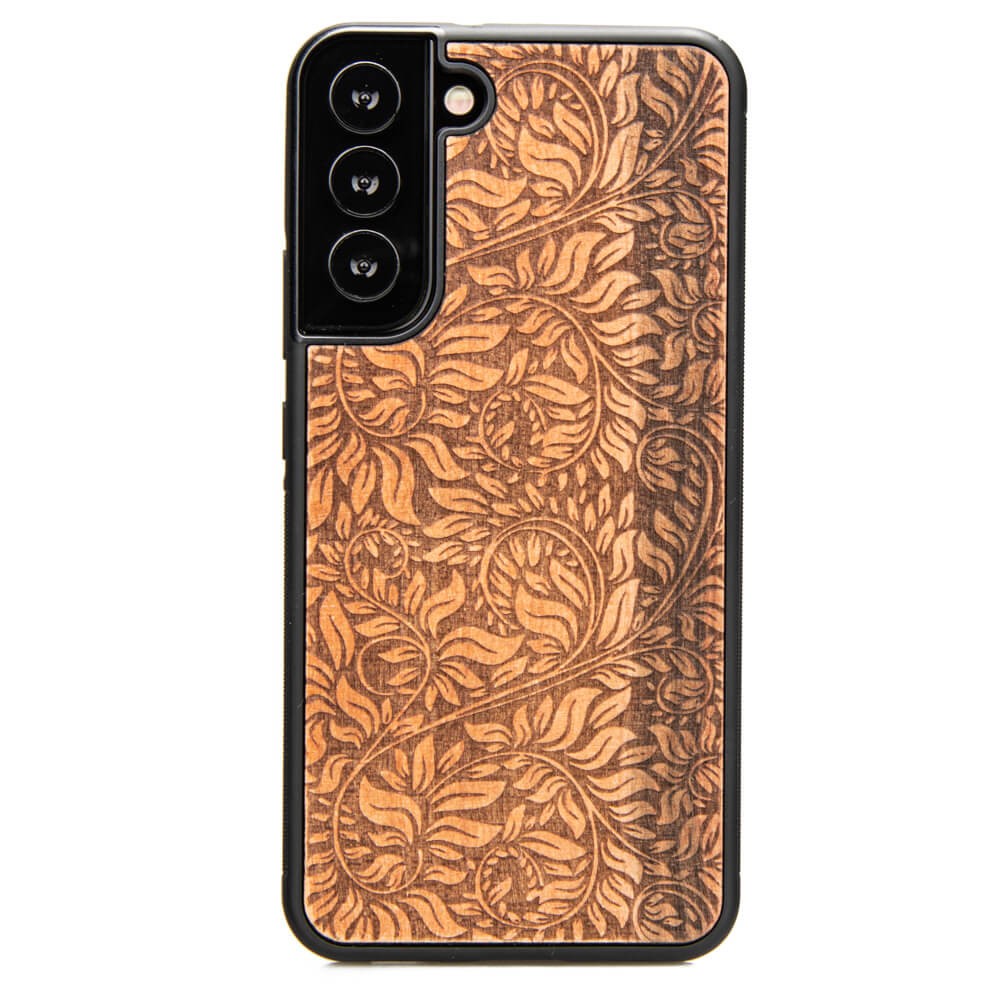 Drewniane Etui na Samsung Galaxy S22 Plus LIŚCIE JABŁOŃ (1)